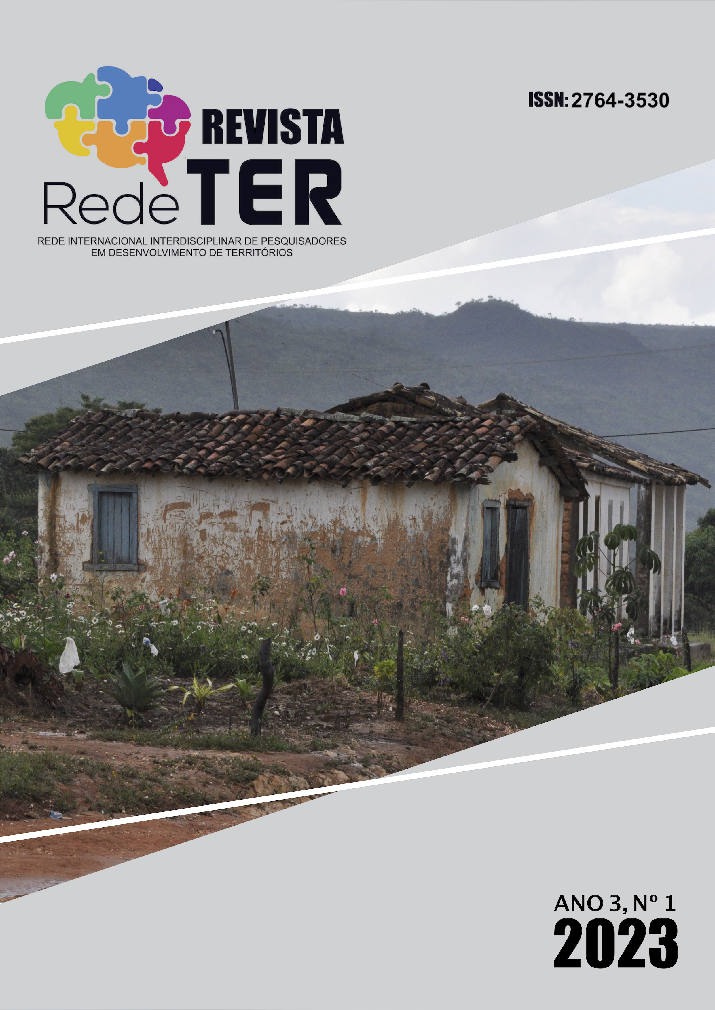 Logo da revista com uma foto apresentando uma casa rural antiga